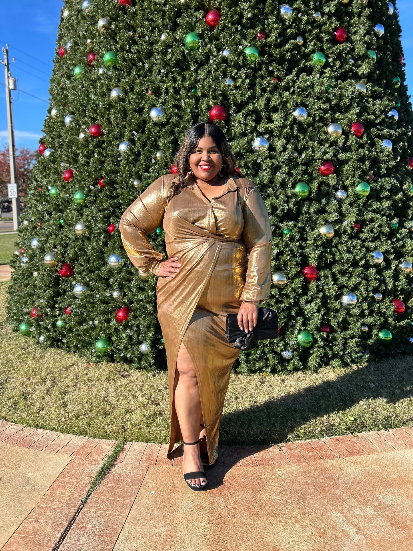 Golden Goddess Maxi Dress