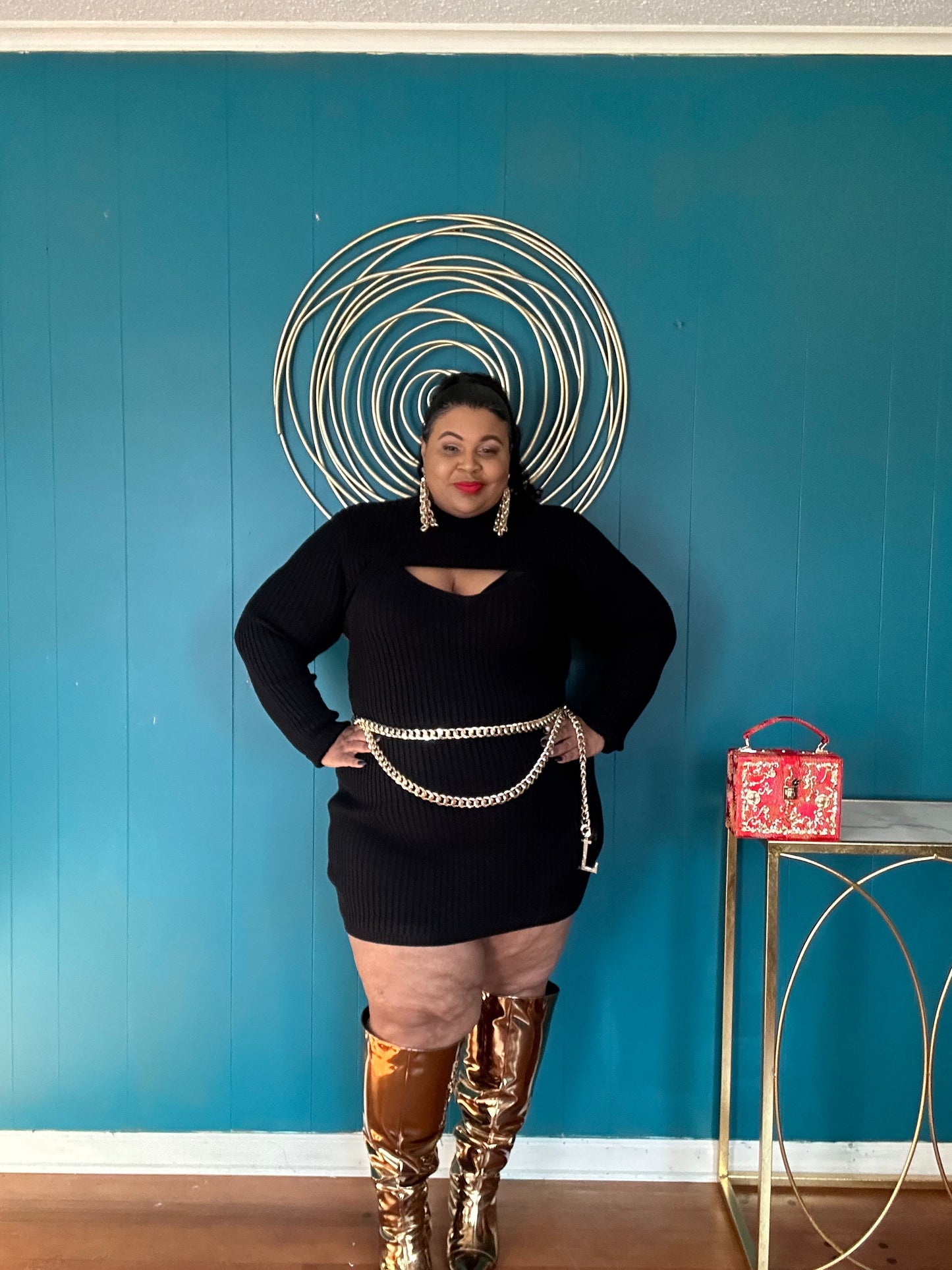 Little Black Sweater Dress