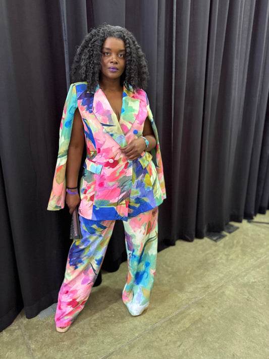 Watercolor Pant Suit